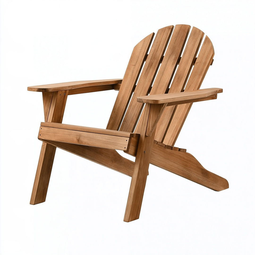 Sedia Adirondack 98 x 80 x 95 cm in legno marrone per esterno stile classico